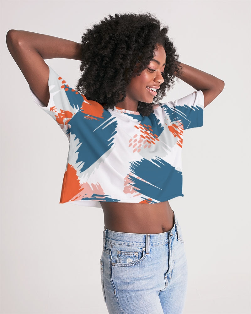 Entropy Women's Lounge Cropped Tee - UpString Apparel