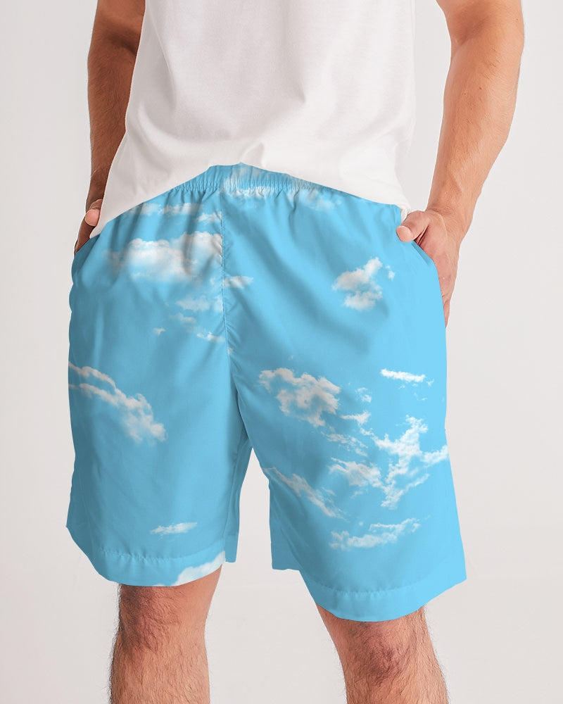 Blue Skies Men's Jogger Shorts - UpString Apparel