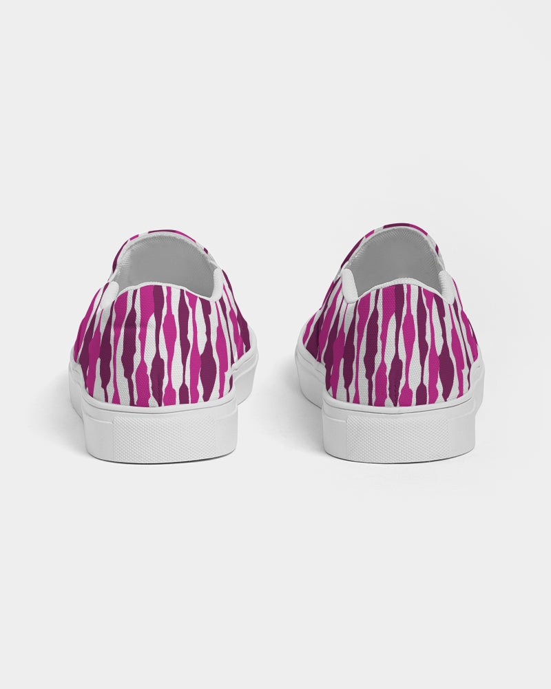 Bandhani Tie Dye - Pink Women's Slip-On Canvas Shoe - UpString Apparel