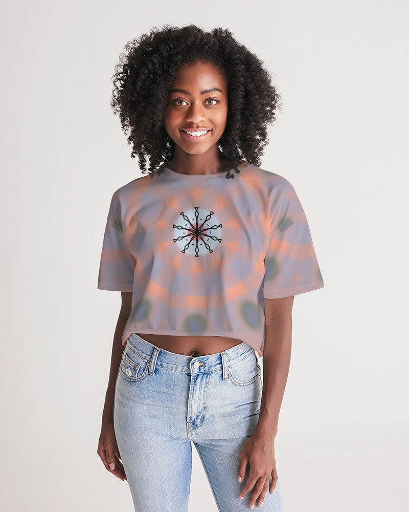 Focal Point Women's Lounge Cropped Tee - UpString Apparel